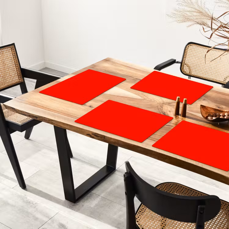 Set de table - Vibrant - Vermillon - Rouge — 3