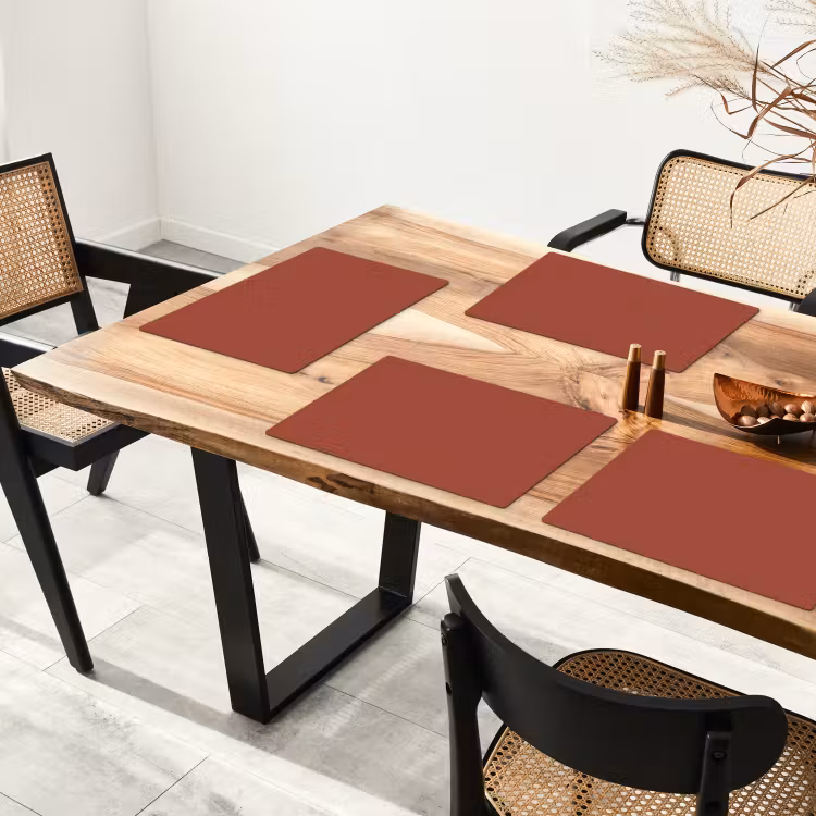 Set de table - Rustique - Terre cuite - Orange — 3