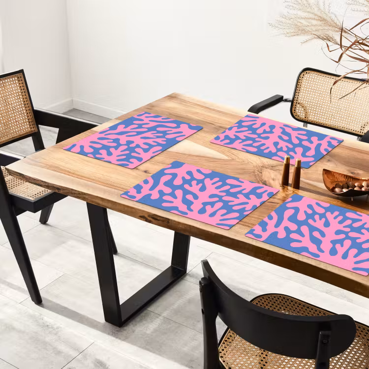 Set de table - Résumé - Formes - Rose - Bleu — 3