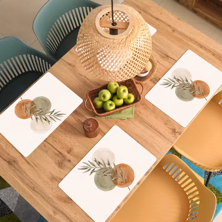 Set de table - Plante - Cercles - Abstrait — 4