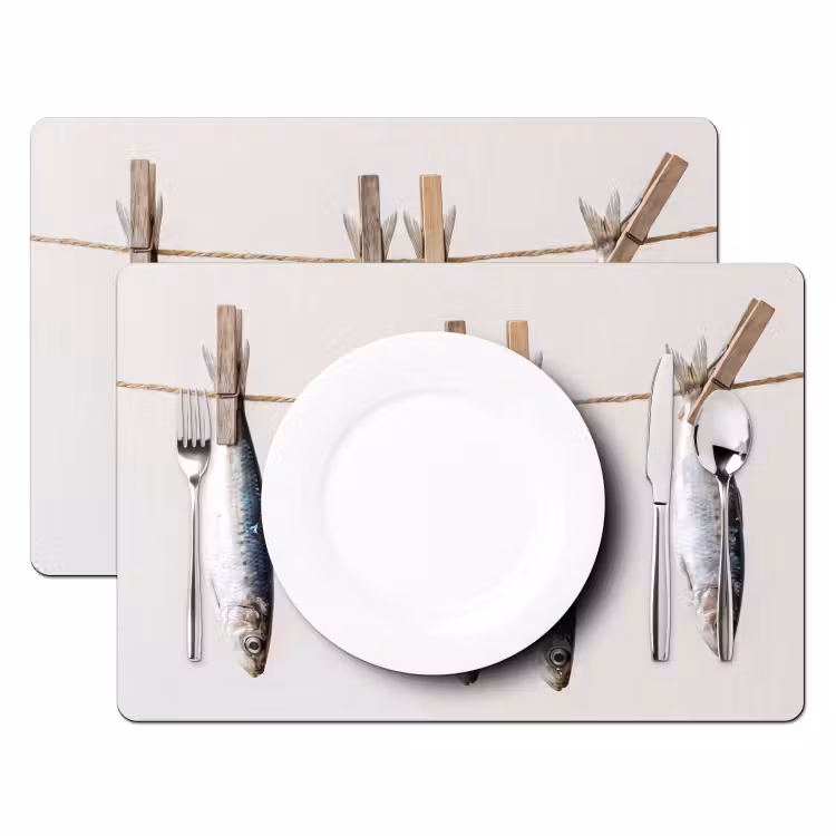 Set de table - Poisson - Suspendu - Nourriture — 2