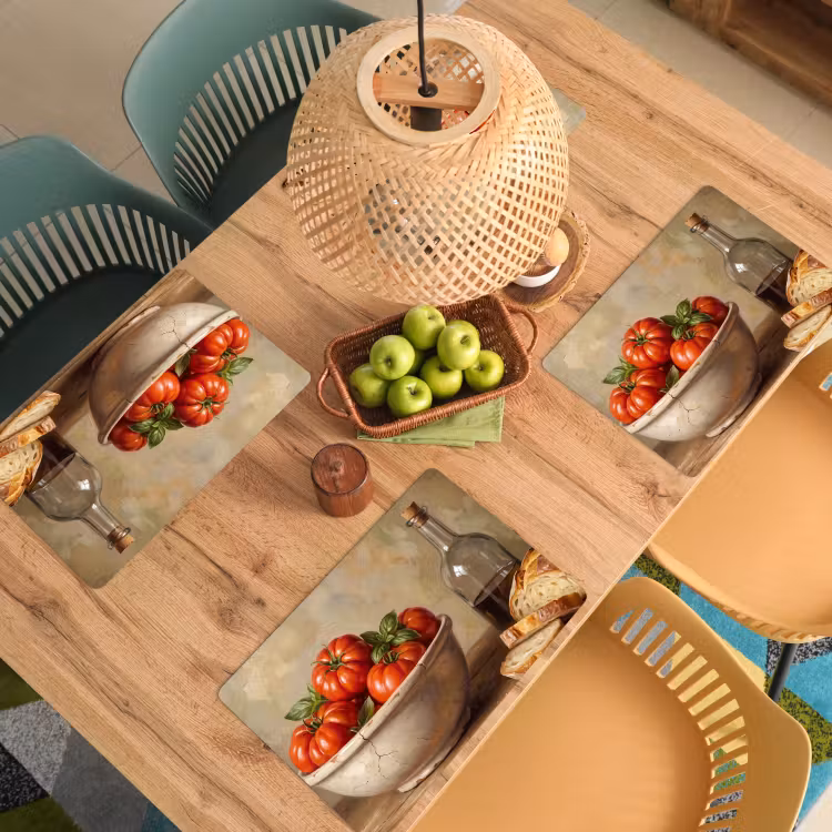 Set de table - Tomates - Salade - Repas — 4