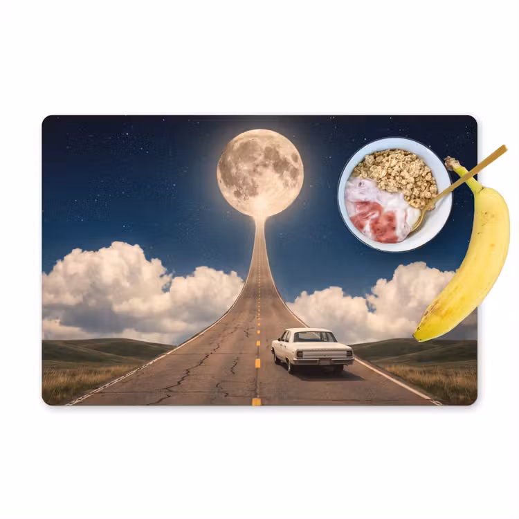 Set de table - Route - Lune - Nuit — 1