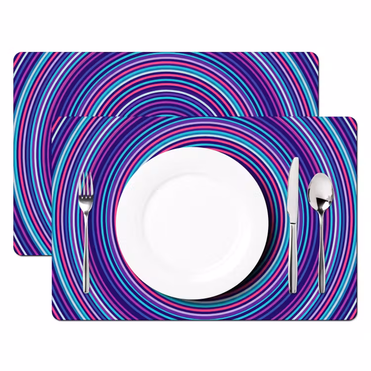Set de table - Résumé - Cercles - Coloré — 2