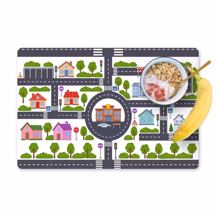 Set de table - Ville - Plan - Illustration — 1