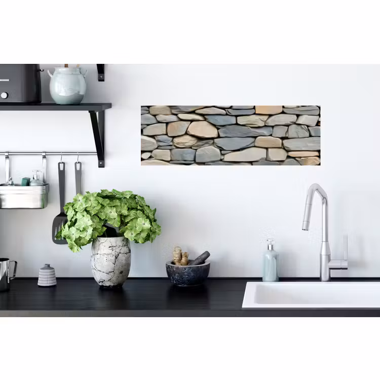 Sticker mural - Pierres - Rustique - Gris — 2