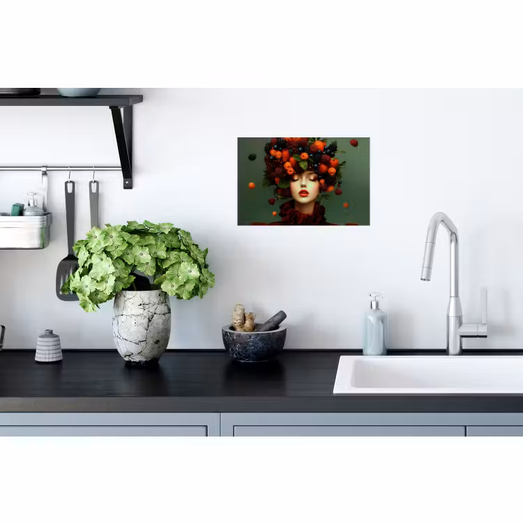 Sticker mural - Femelle - Fraises - Framboises - Mûres - Baies — 2