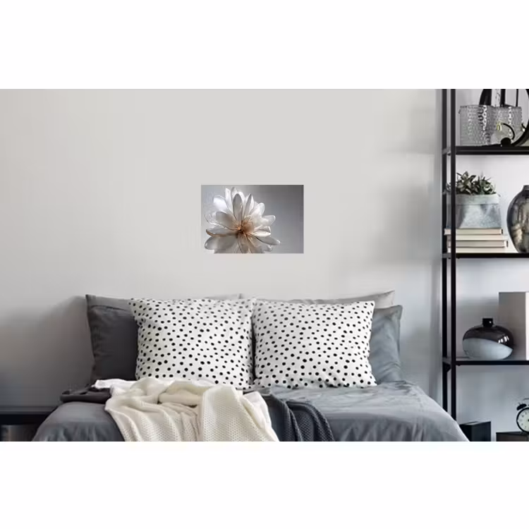 Sticker mural - Fleur - Blanc - Neutre — 5