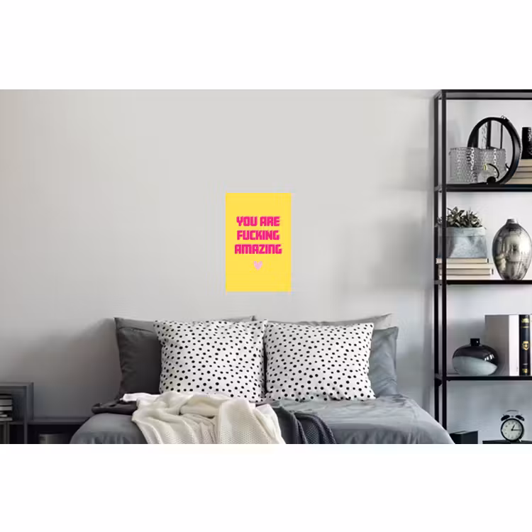 Sticker mural - Jaune - Valentin - Texte — 5