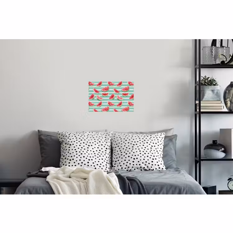 Sticker mural - Pastèque - Rayures - Vert — 5