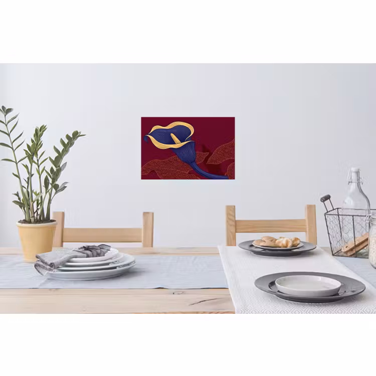 Sticker mural - Fleurs - Moderne - Violet — 3