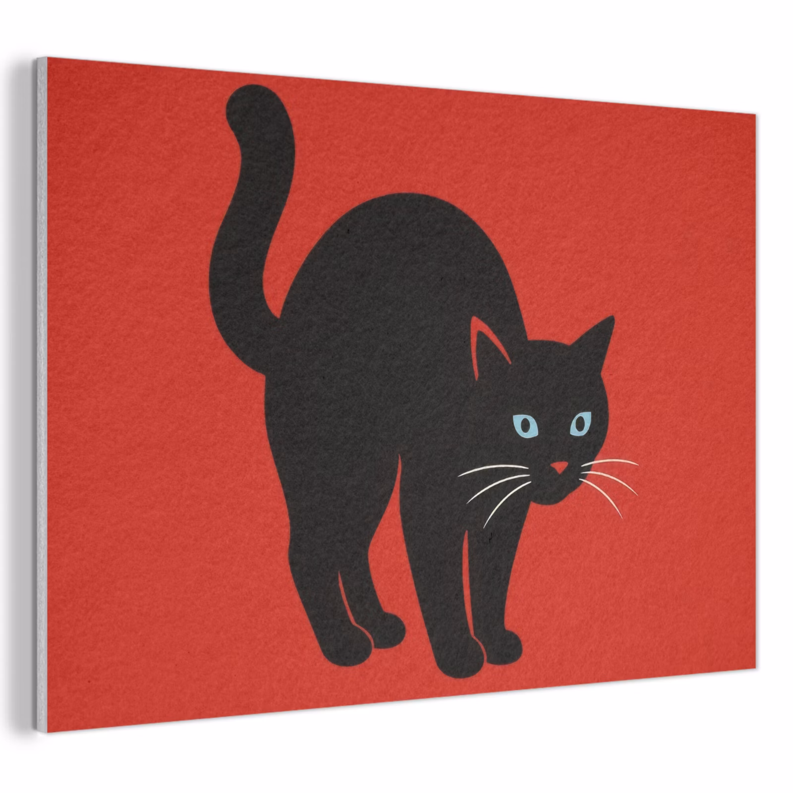 Tableau acoustique - Chat - Noir - Queue — 1