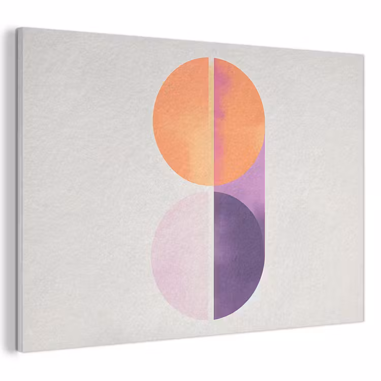 Tableau acoustique - Cercles - Abstrait - Violet — 1