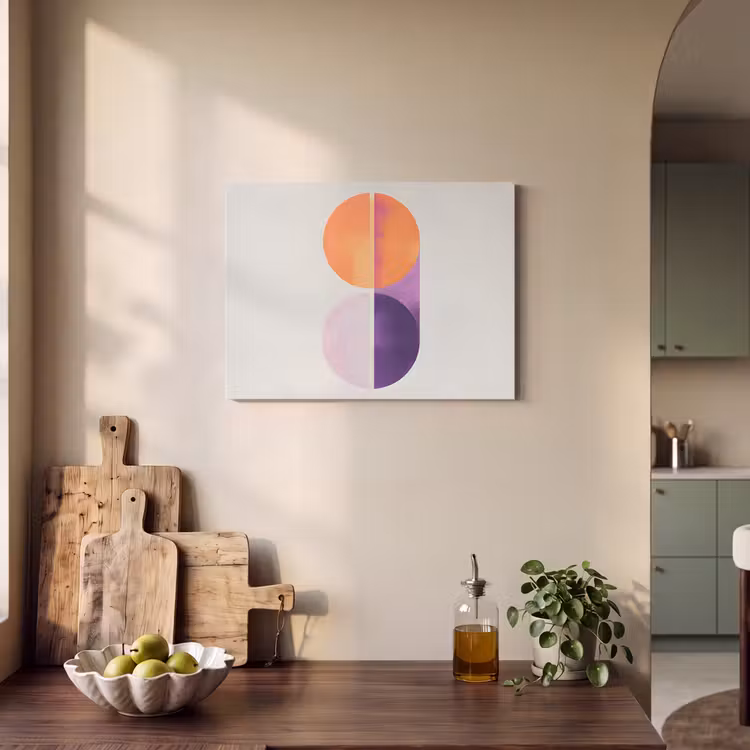 Tableau acoustique - Cercles - Abstrait - Violet — 3