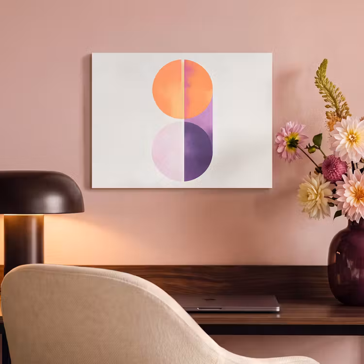 Tableau acoustique - Cercles - Abstrait - Violet — 4