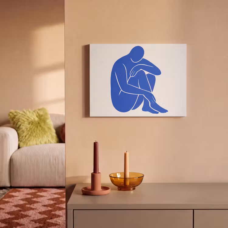 Tableau acoustique - Corps - Abstrait - Bleu — 2