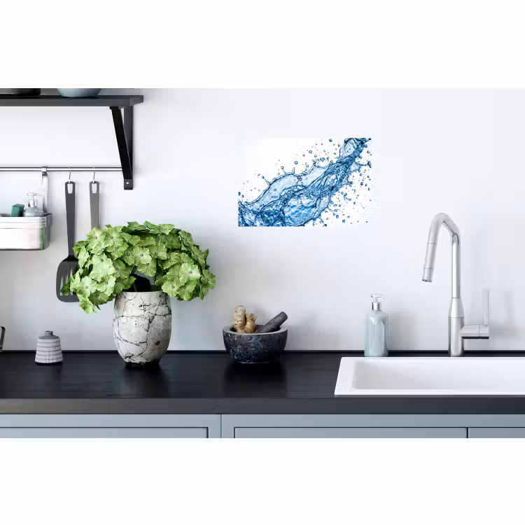 Sticker mural - Spash - Eau - Bleu — 2