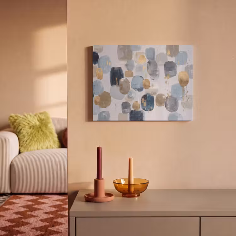 Tableau acoustique - Abstrait - Or - Formes — 2