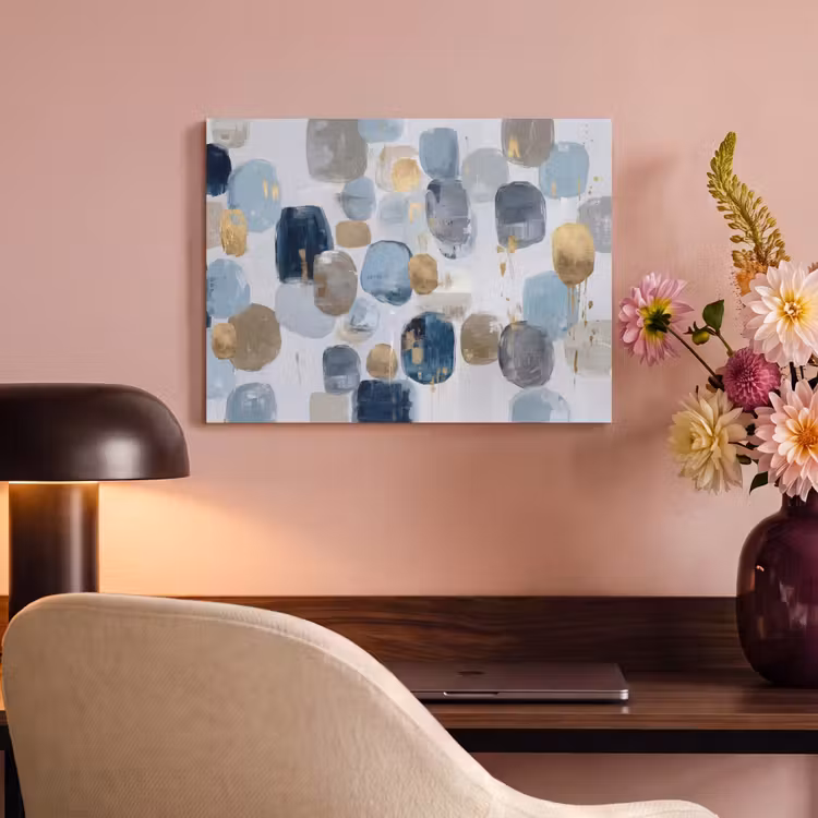 Tableau acoustique - Abstrait - Or - Formes — 4