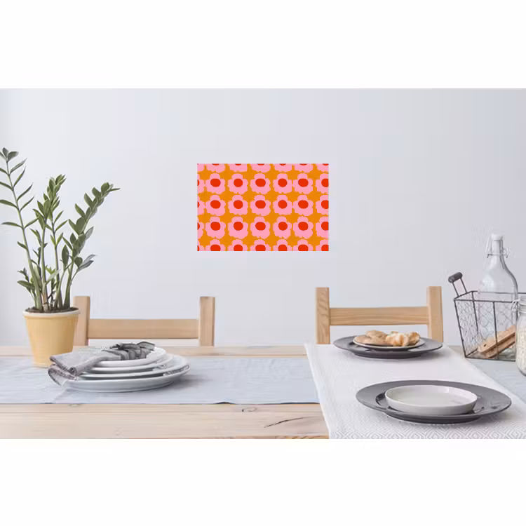 Sticker mural - Retro - Fleurs - Rose — 3