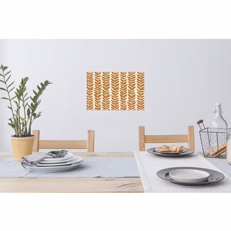 Sticker mural - Texture - Feuilles - Ocre — 3