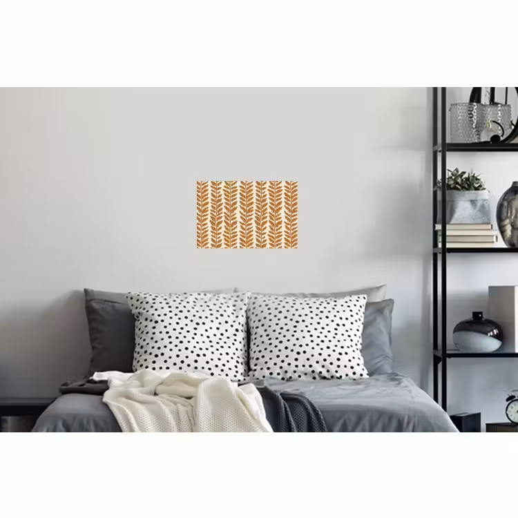 Sticker mural - Texture - Feuilles - Ocre — 5