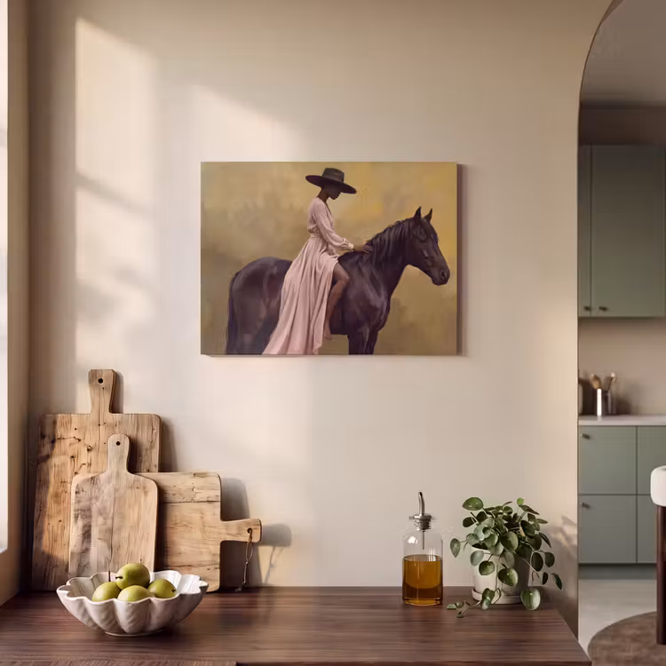 Tableau acoustique - Cheval - Classique - Ocre — 3