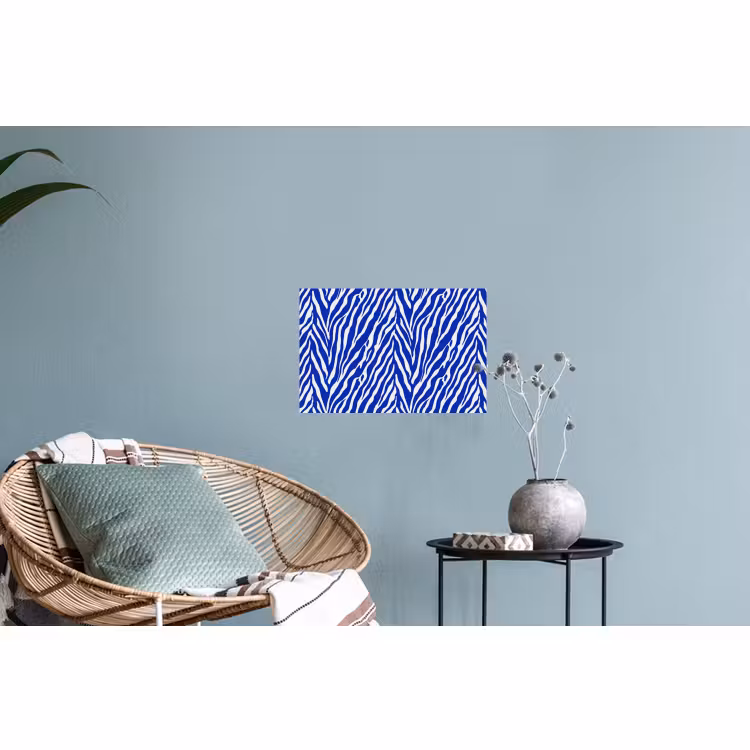Sticker mural - Zèbre - Motif - Cobalt - Bleu — 4