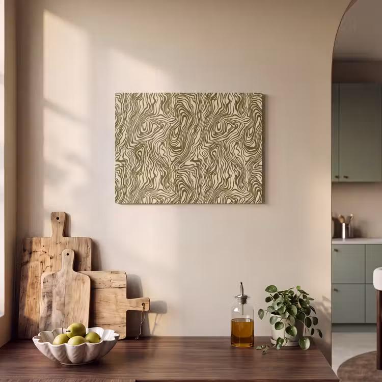 Tableau acoustique - Abstrait - Marbre - Vert — 3