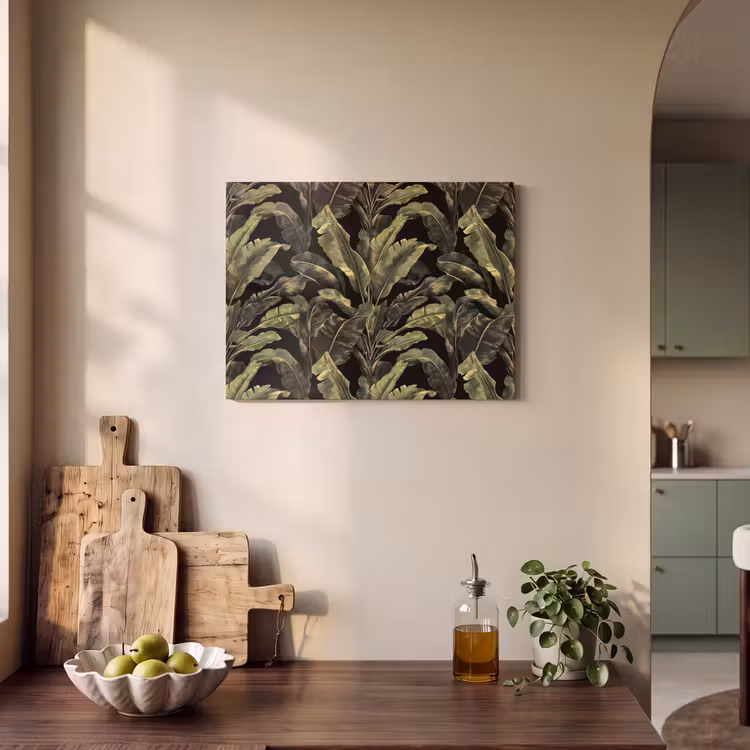 Tableau acoustique - Botanique - Feuilles - Vert — 3
