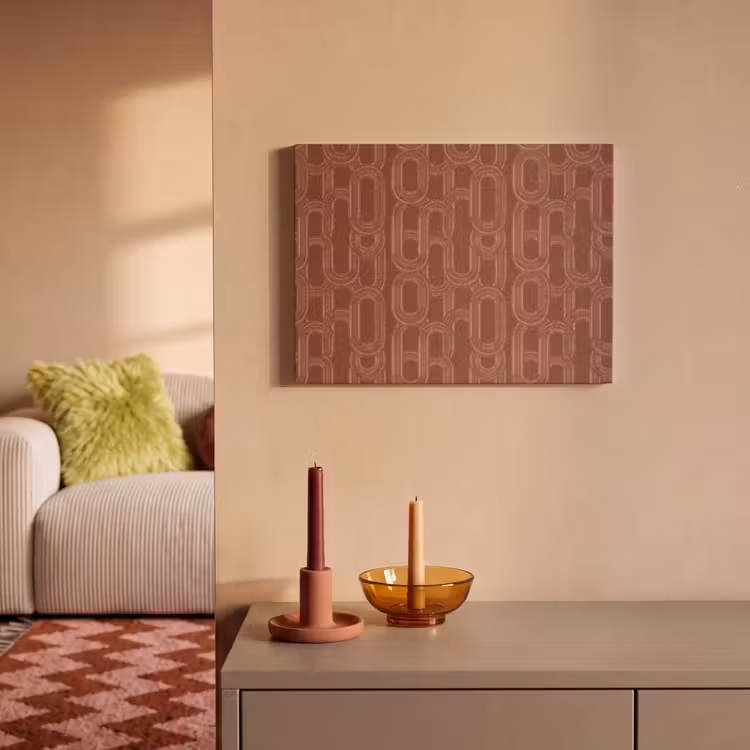 Tableau acoustique - Abstrait - Texture - Marron — 2