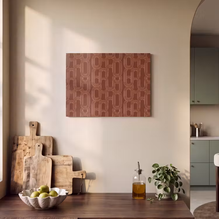 Tableau acoustique - Abstrait - Texture - Marron — 3