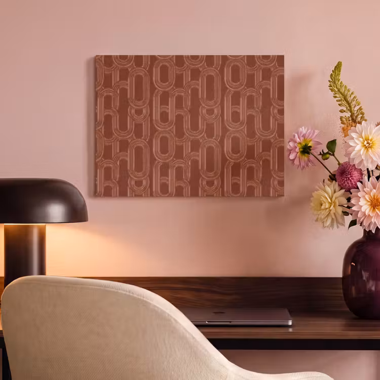 Tableau acoustique - Abstrait - Texture - Marron — 4