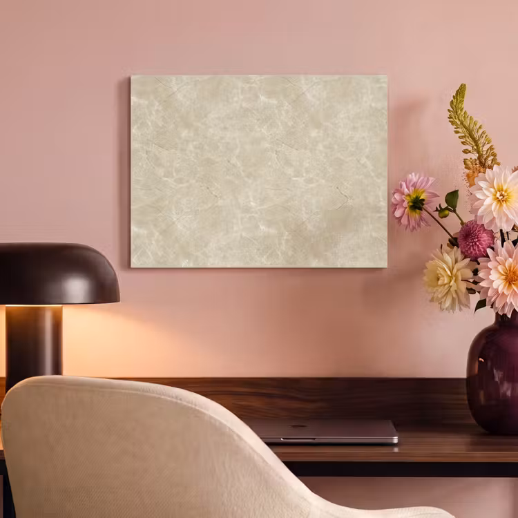 Tableau acoustique - Beige clair - Marbre - Veines de diffusion — 4