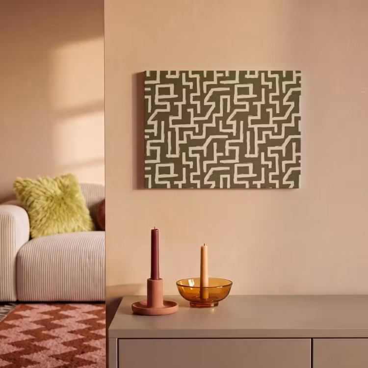 Tableau acoustique - Abstrait - Lignes - Vert — 2