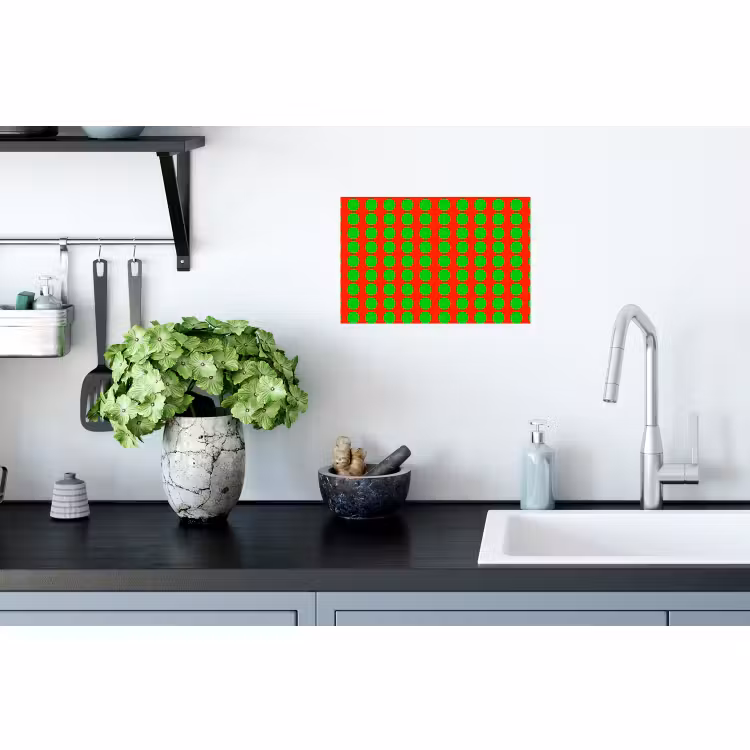 Sticker mural - Points - Motif - Vert — 2