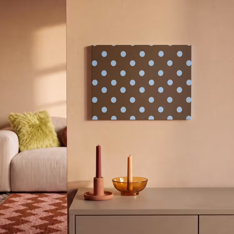 Tableau acoustique - Classique - Points - Marron — 2