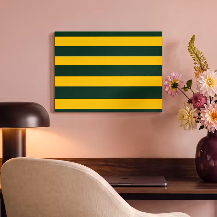 Tableau acoustique - Classique - Rayures - Vert — 4