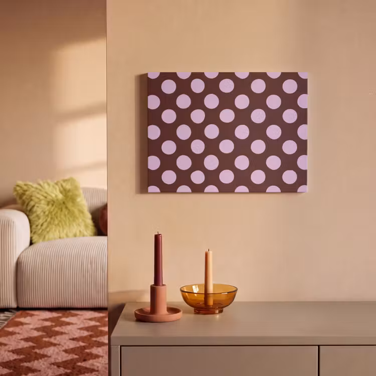 Tableau acoustique - Classique - Points - Violet — 2