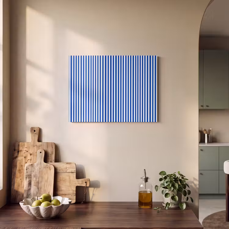 Tableau acoustique - Classique - Rayures - Bleu — 3