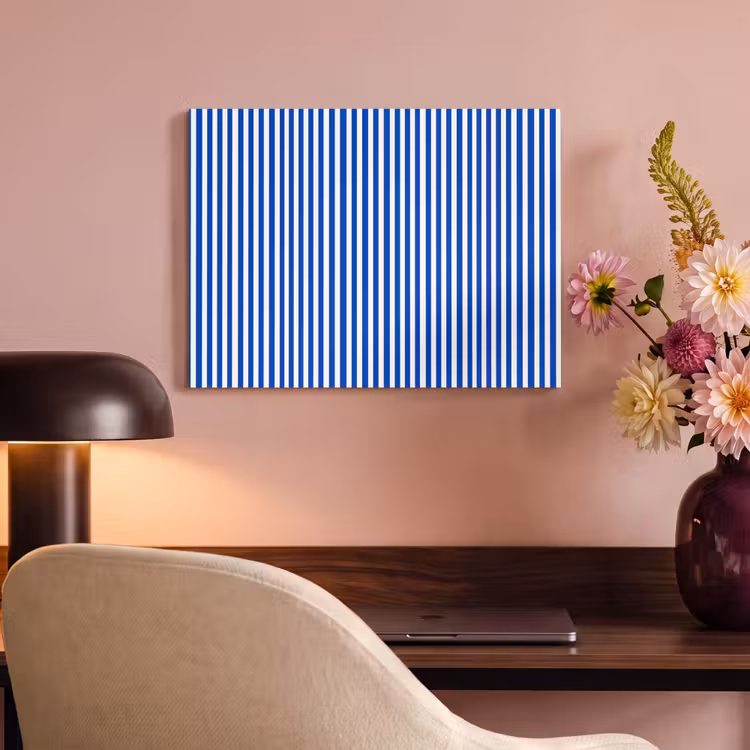 Tableau acoustique - Classique - Rayures - Bleu — 4