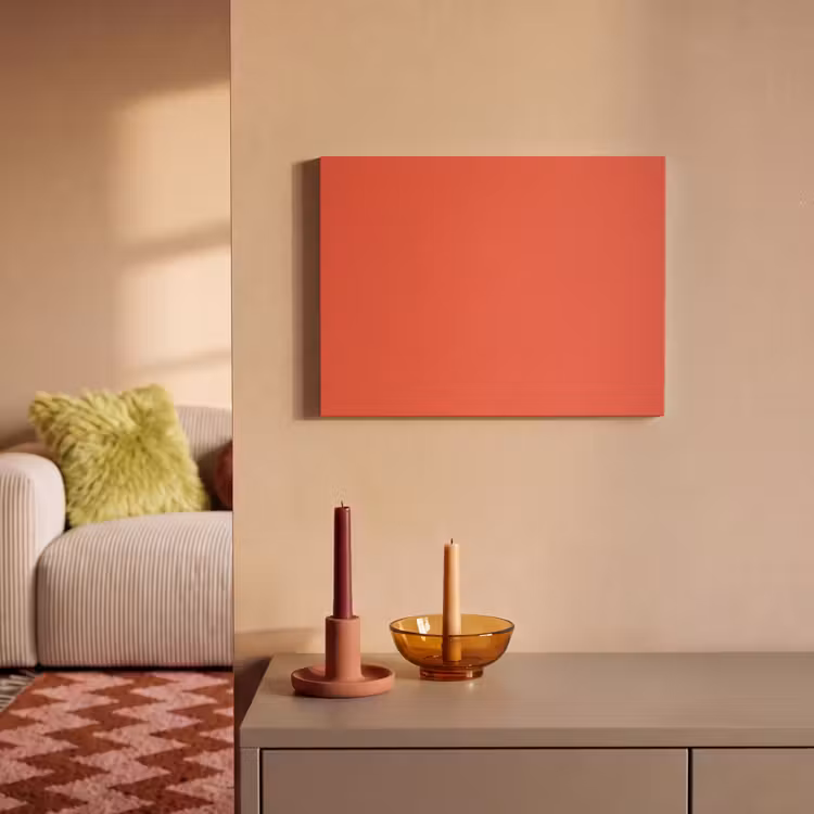 Tableau acoustique - Brûlé - Corail - Orange — 2
