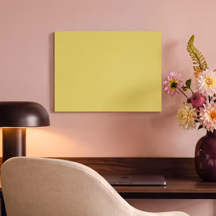 Tableau acoustique - Doré - Ocre - Jaune — 4
