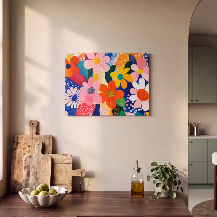 Tableau acoustique - Fleurs - Colorées - Points — 3