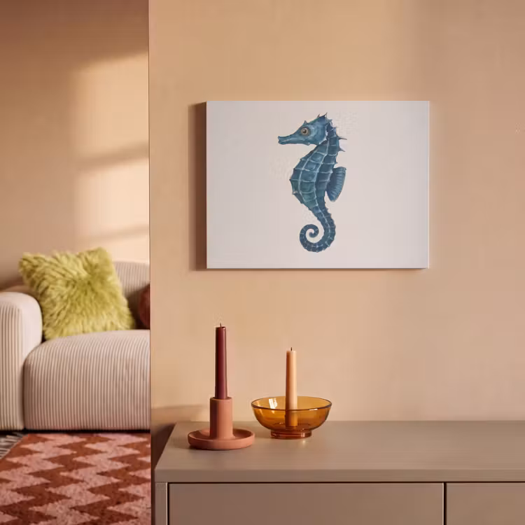Tableau acoustique - Hippocampe - Queue - Bleu — 2