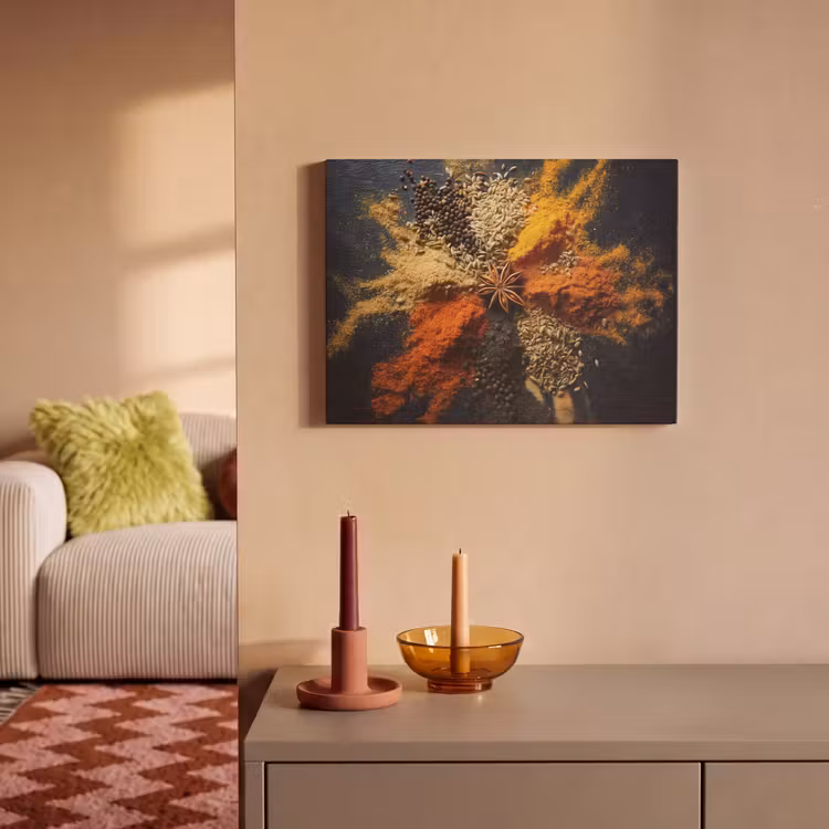 Tableau acoustique - Épices - Explosion - Orange — 2