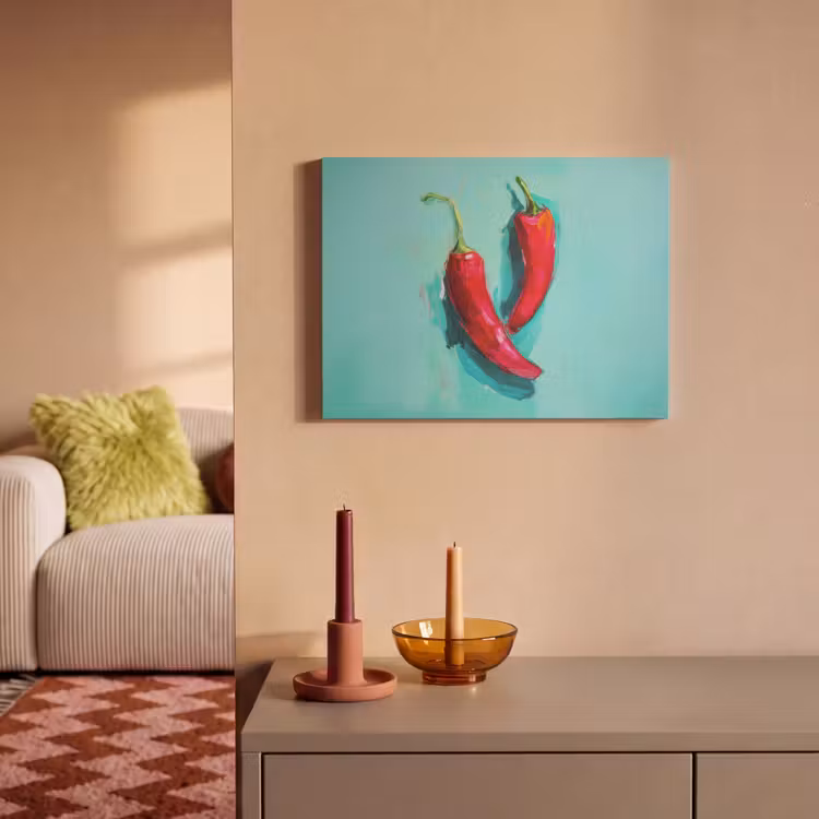 Tableau acoustique - Piments - Teintés - Rouge — 2