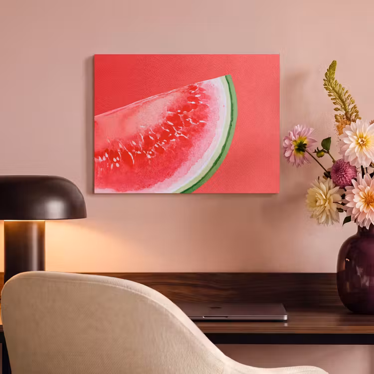 Tableau acoustique - Pastèque - Rouge - Été — 4
