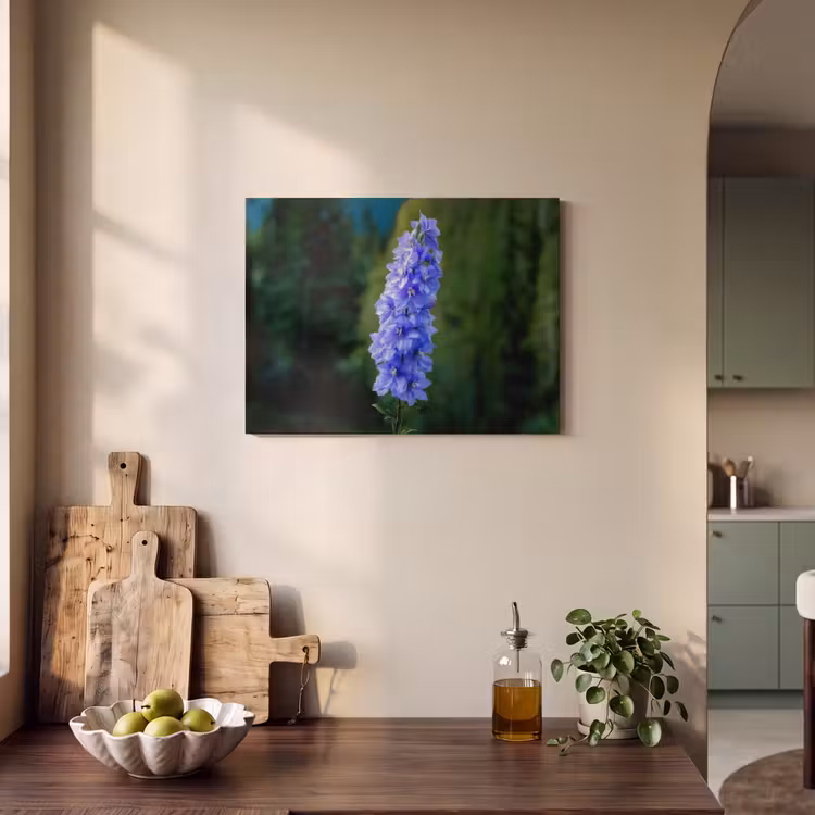 Tableau acoustique - Fleurs - Bleu - Pin — 3