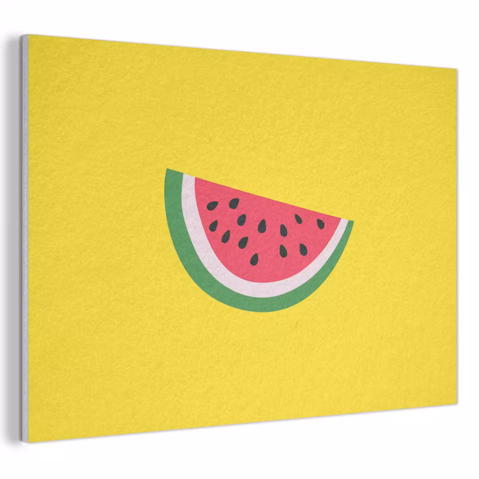 Tableau acoustique - Fruit - Pastèque - Jaune — 1